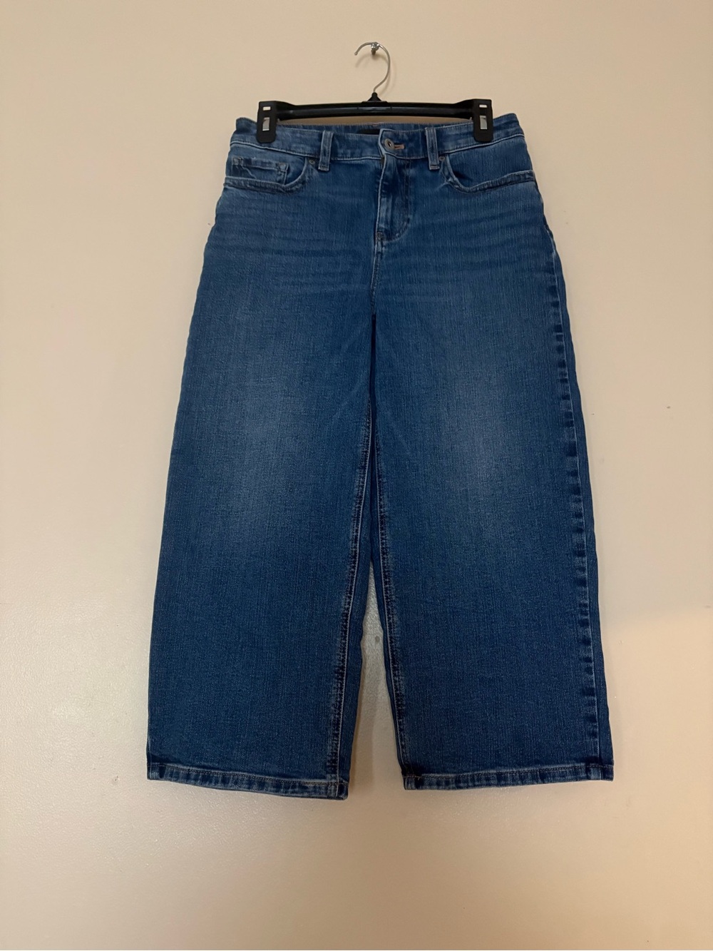 Talbots Medium Blue Wide-Leg High-Rise Jeans